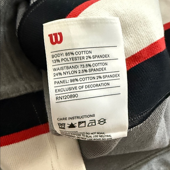 Wilson Gray Skirt with Red and Black Stripes - Picture 5 of 5